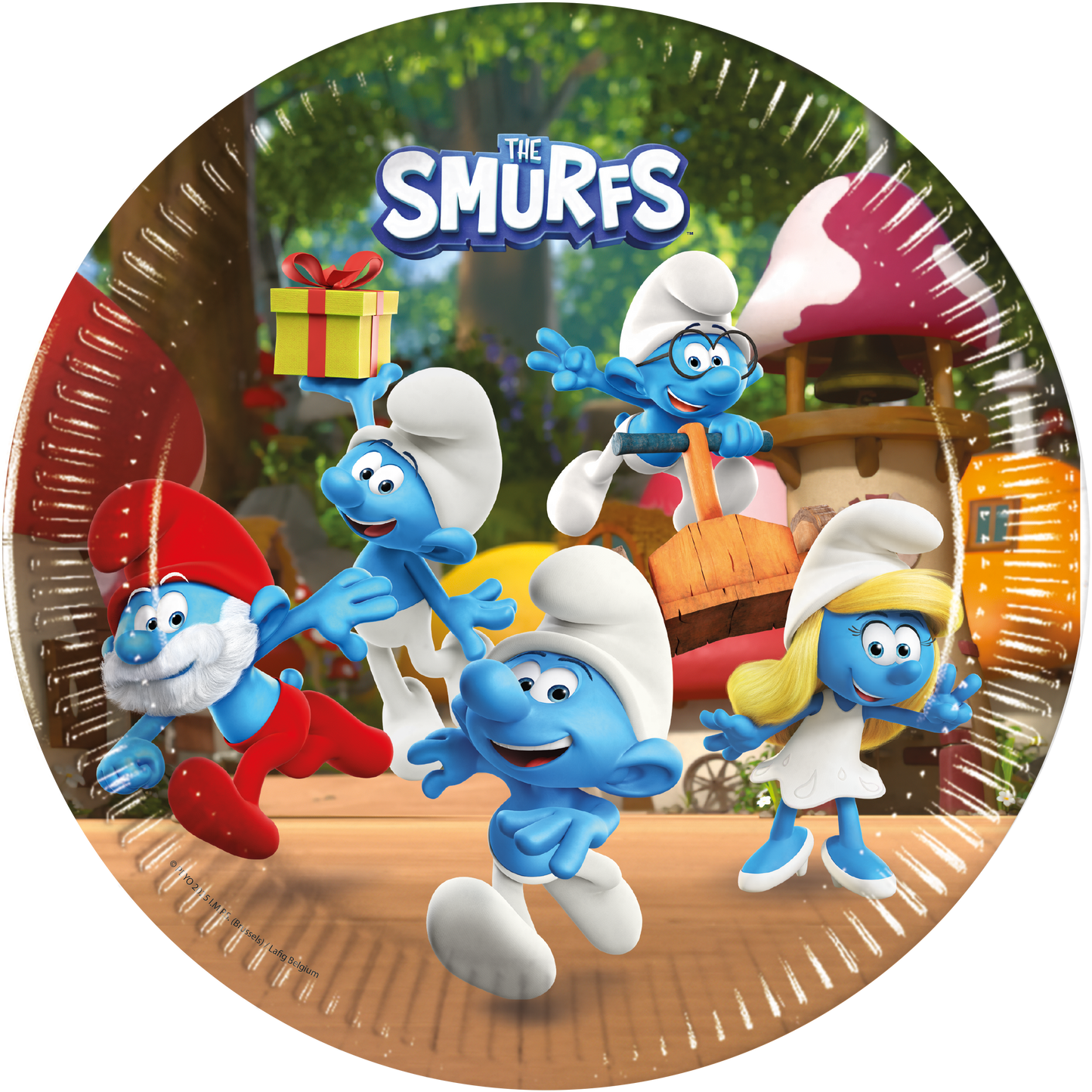 Tallrikar, Smurfarna 23 cm 8 st
