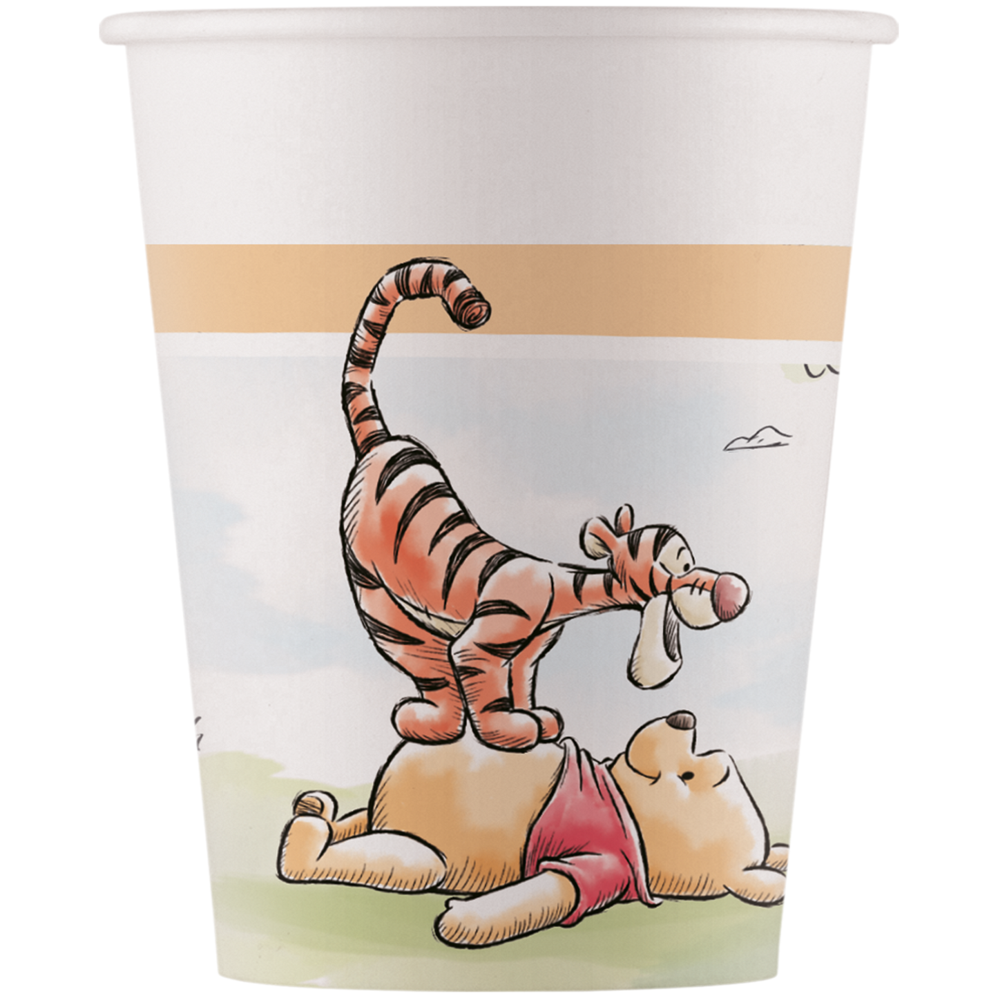 Pappersmuggar, Nalle Puh 200 ml 8 st