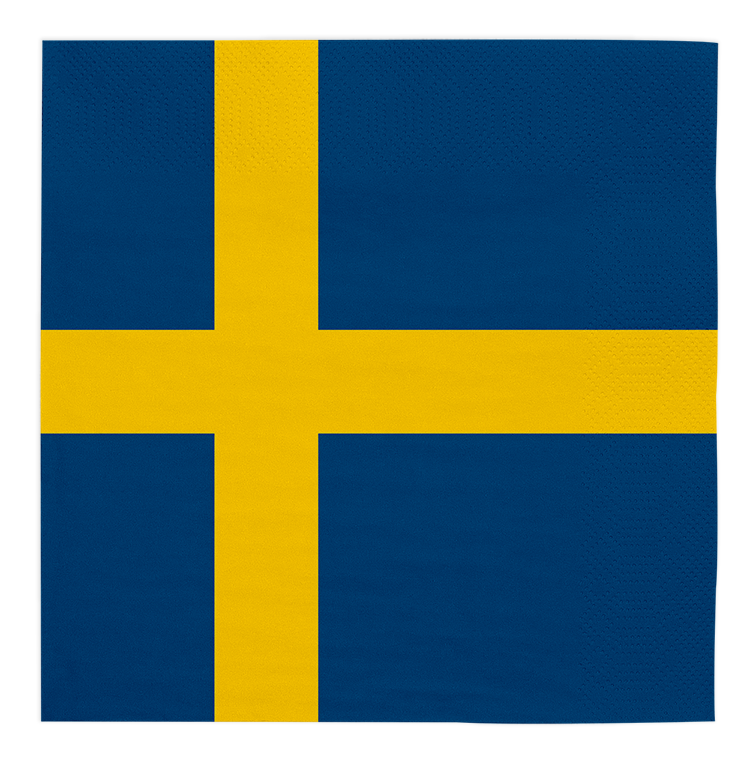 Servetter, Sverige 33x33 cm 20 st