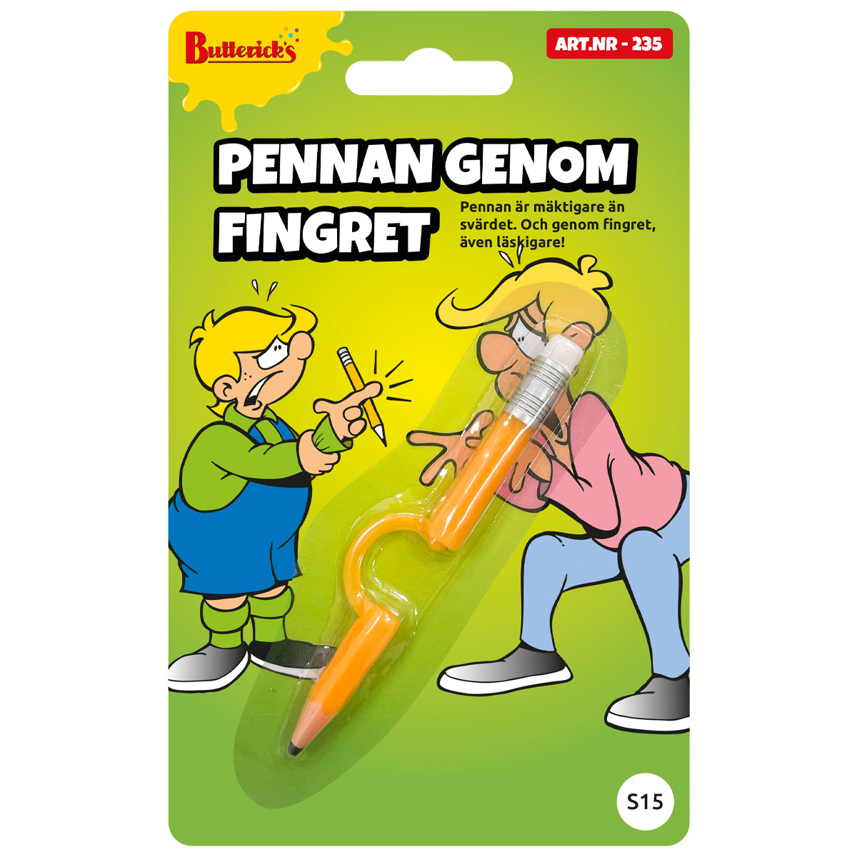 Pennan genom fingret