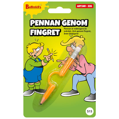 Pennan genom fingret