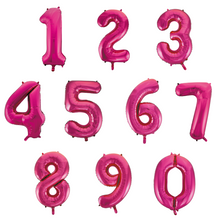Folieballong, siffra 1 rosa 86 cm