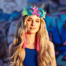 Örhängen, festival neon rosa