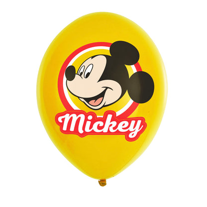 Latexballonger, Musse Pigg 27,5 cm 6 st