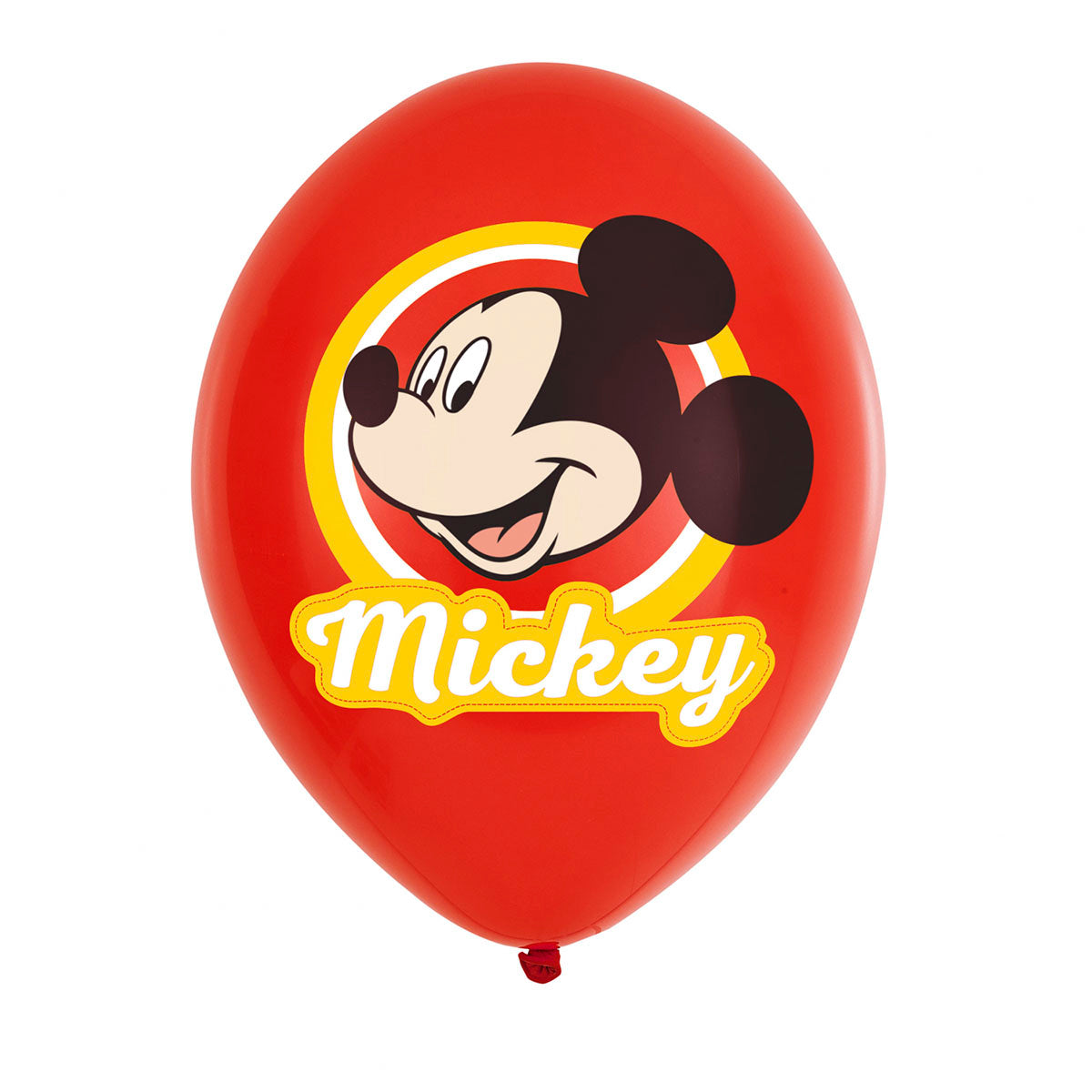 Latexballonger, Musse Pigg 27,5 cm 6 st