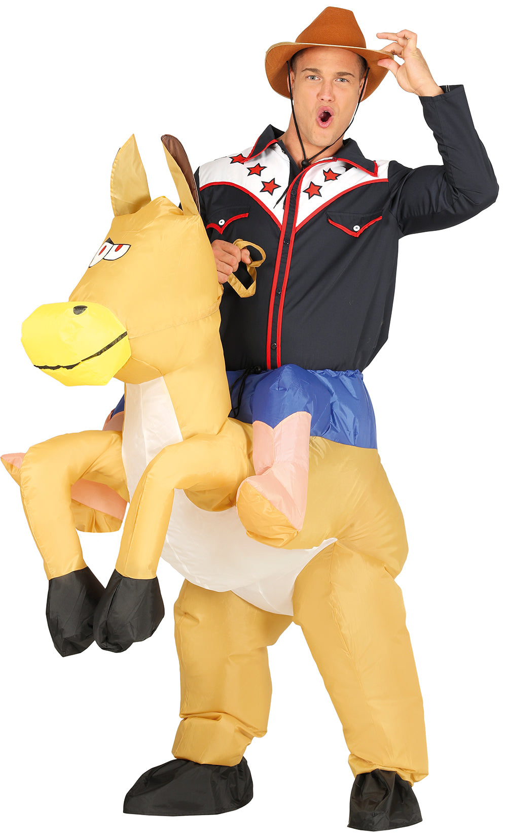 Uppblåsbardräkt, cowboy