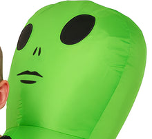 Uppblåsbar barndräkt, alien 10-12 år