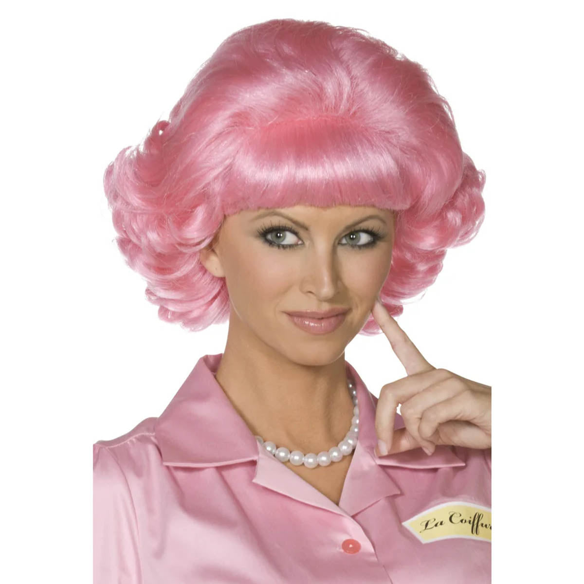 Peruk, Grease Frenchy rosa