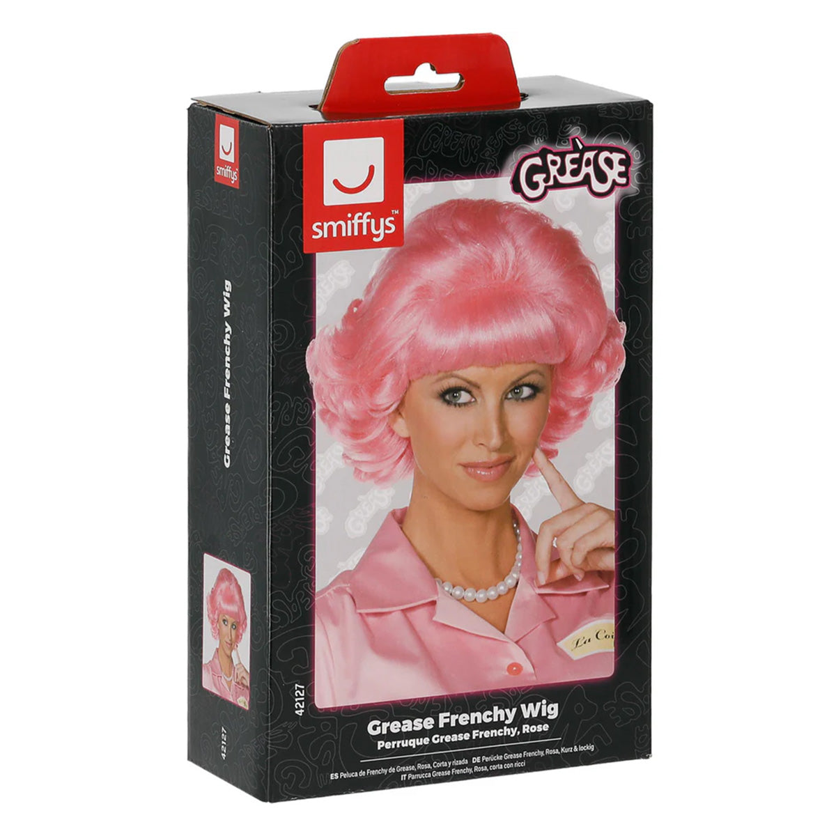 Peruk, Grease Frenchy rosa
