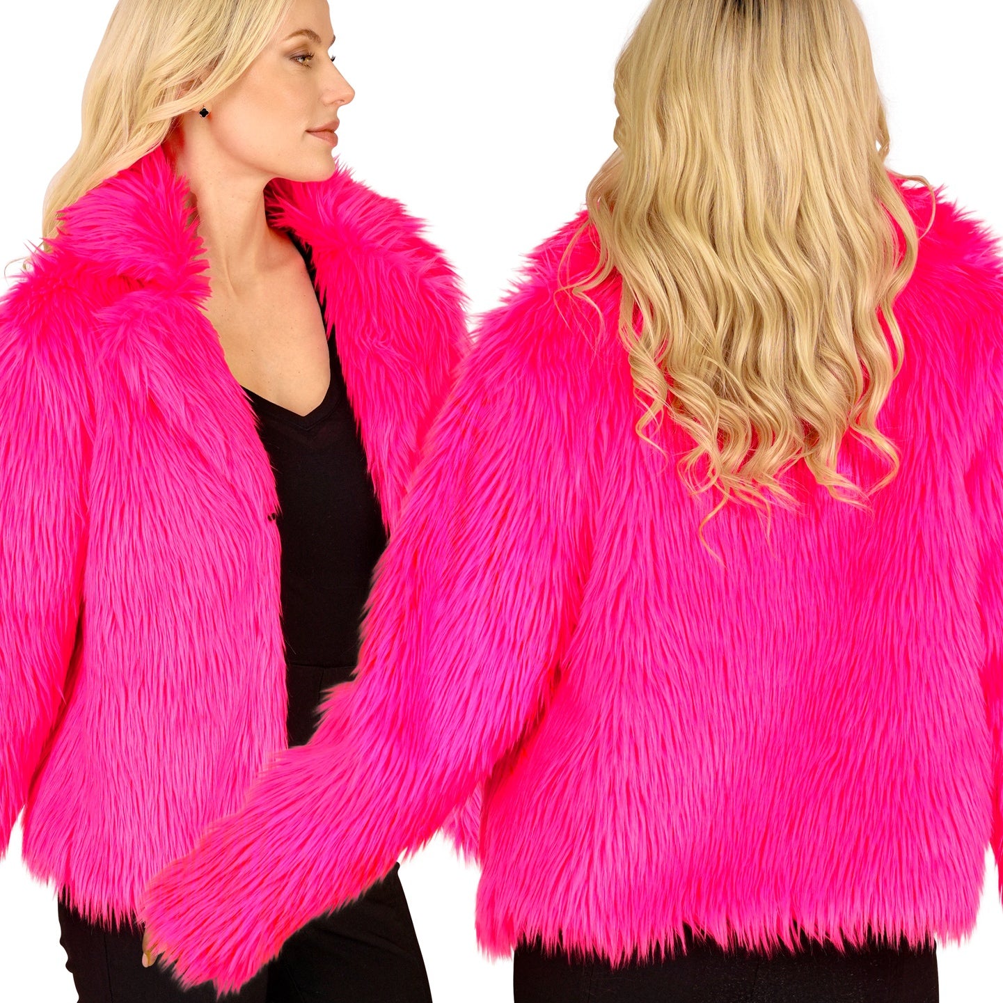 Jacka, neon rosa S/M