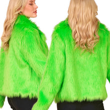 Jacka, neon grön S/M