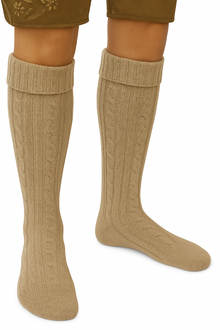 Tyrolerstrumpor, beige