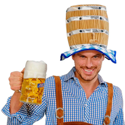 Ölhatt, öltunna blå/vit