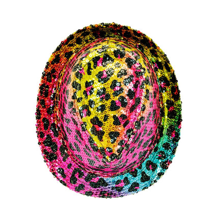 Hatt, popstar rainbow animalier leopard