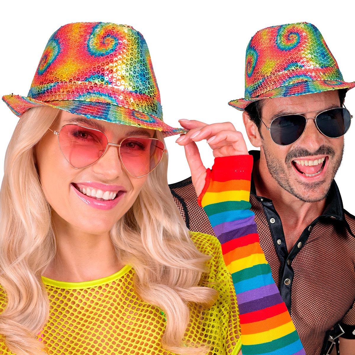 Hatt, popstar tie dye