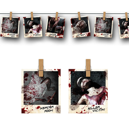 Halloweengirlang, crime scene photos 274 cm