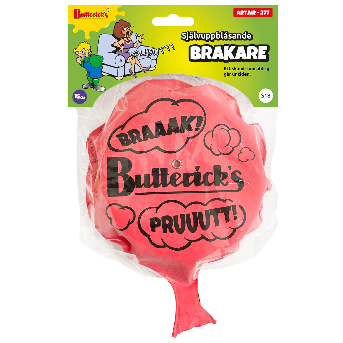 Självuppblåsande brakare