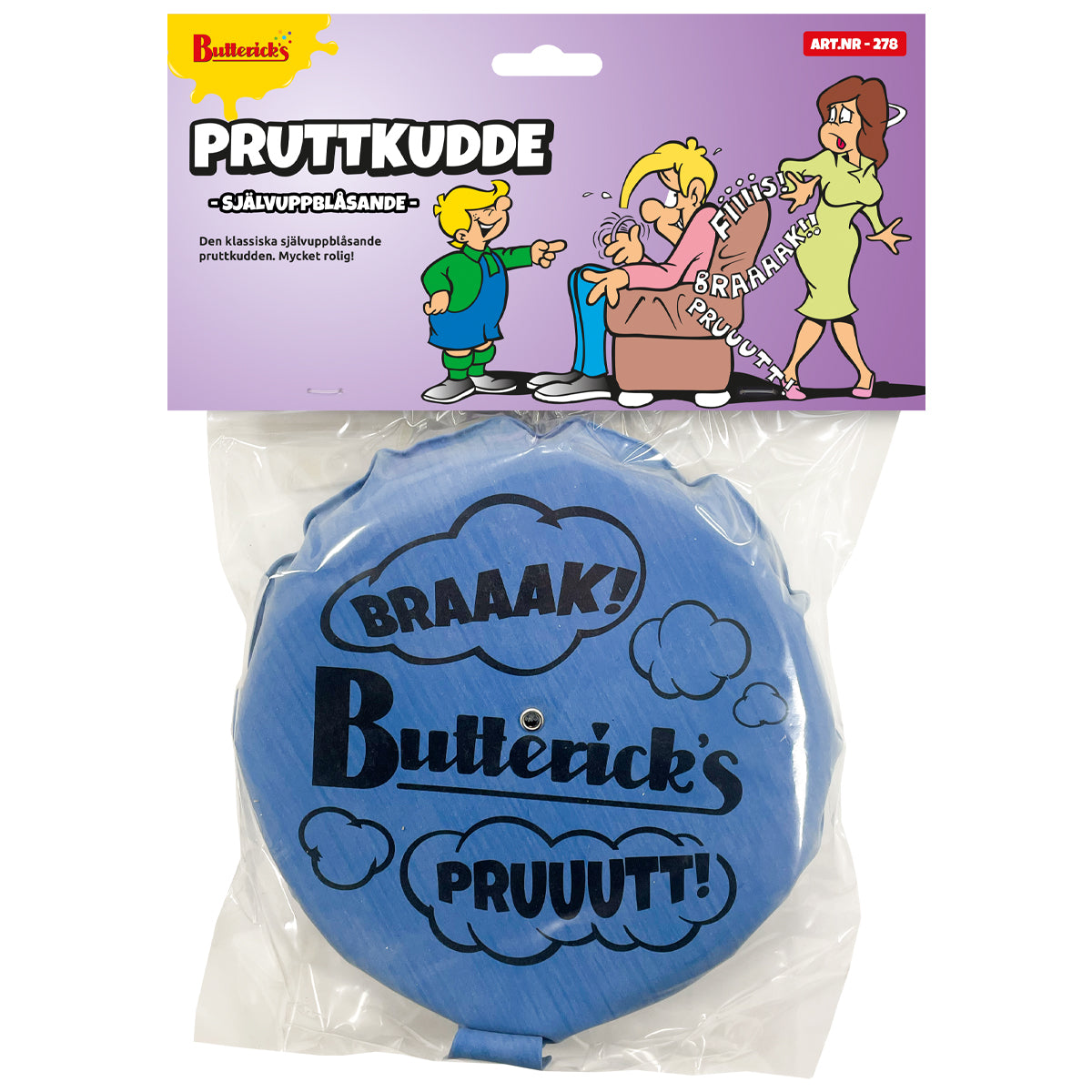 Pruttkudde självuppblåsande