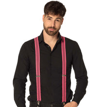 Hängslen, neon rosa