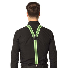 Hängslen, neon grön