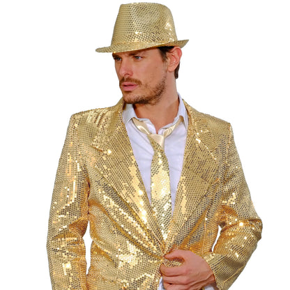 Slips, guld paljetter