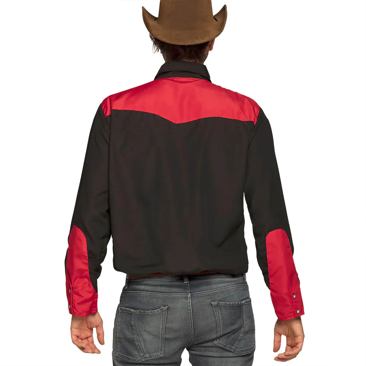 Cowboyskjorta, svart/röd L