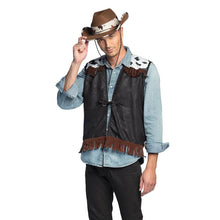 Cowboyväst, svart L/XL