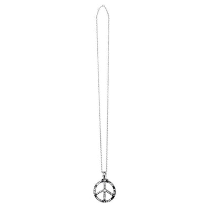 Halsband, peace silver