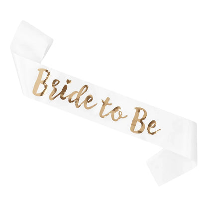 Ordensband, bride to be vit 80 cm
