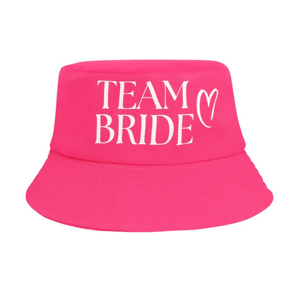 Bucket hat, team bride rosa