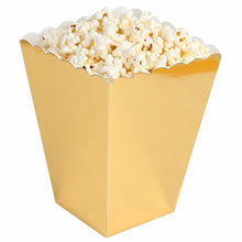 Popcornboxar, guld 6 st