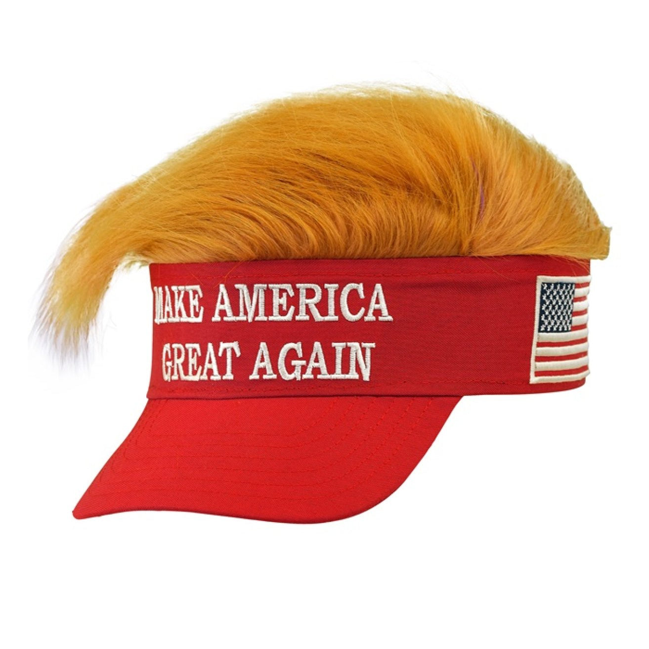 Keps med hår, make america great again