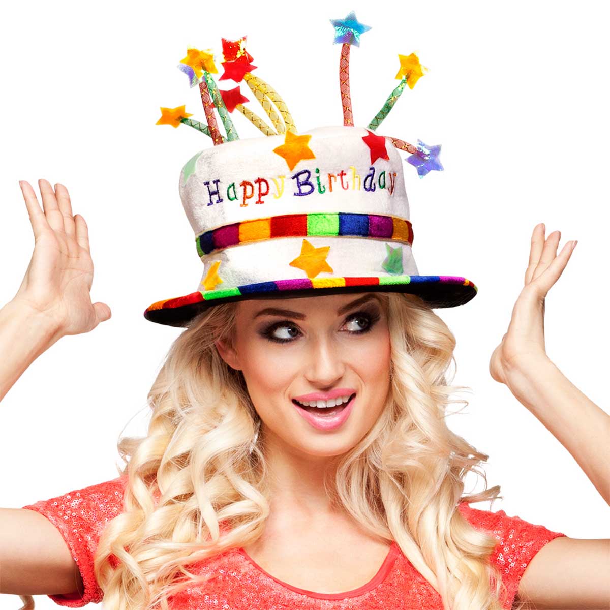 Hatt, happy birthday regnbåge