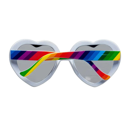 Glasögon, rainbow heart