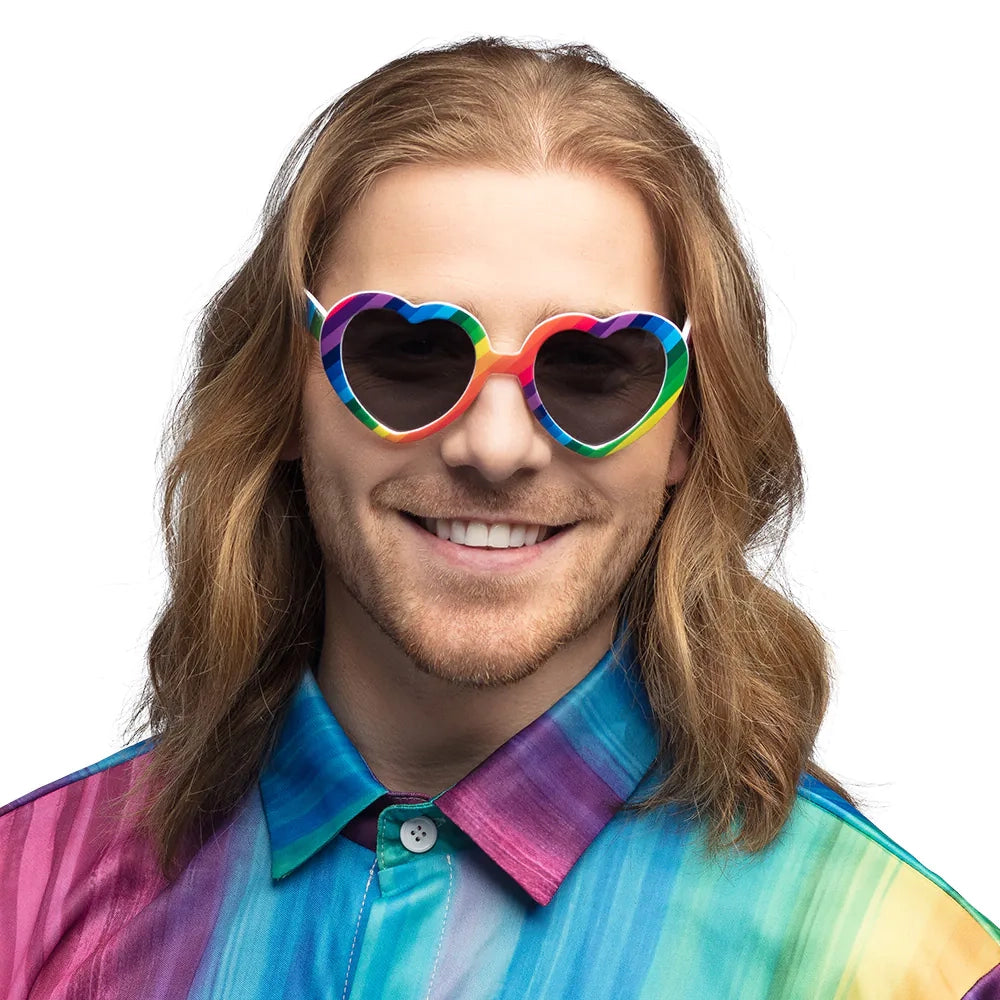 Glasögon, rainbow heart