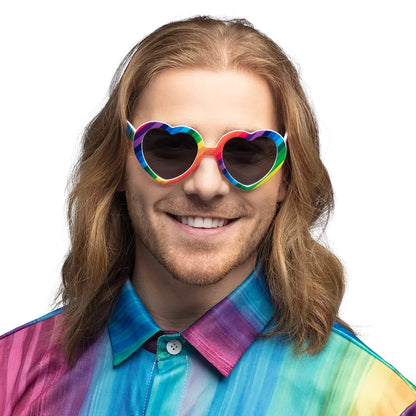 Glasögon, rainbow heart