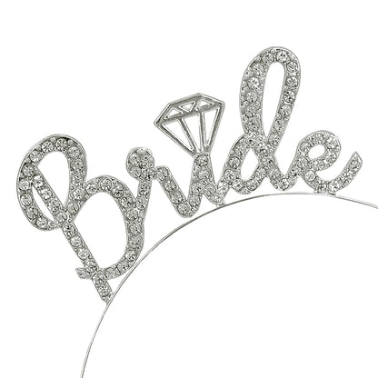 Metalltiara, bride diamond