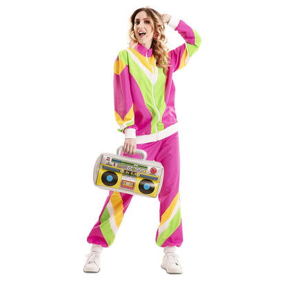 Träningsoverall, 80-tal rosa S