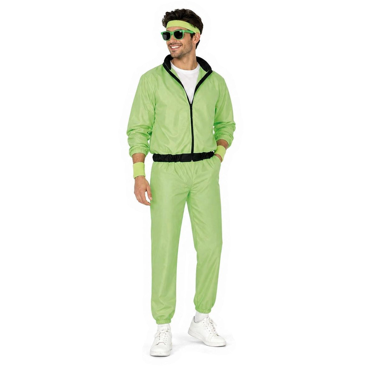 Träningsoverall, grön neon M