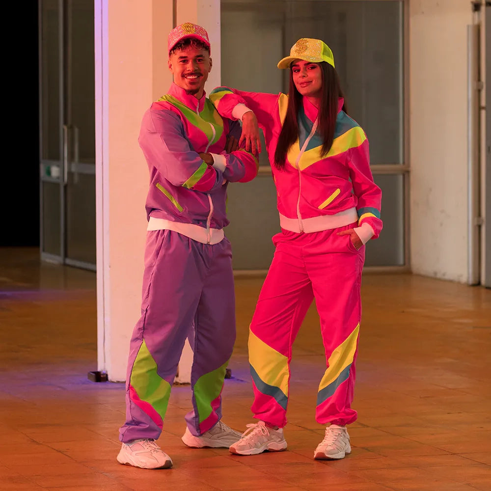 Träningsoverall, neon rosa
