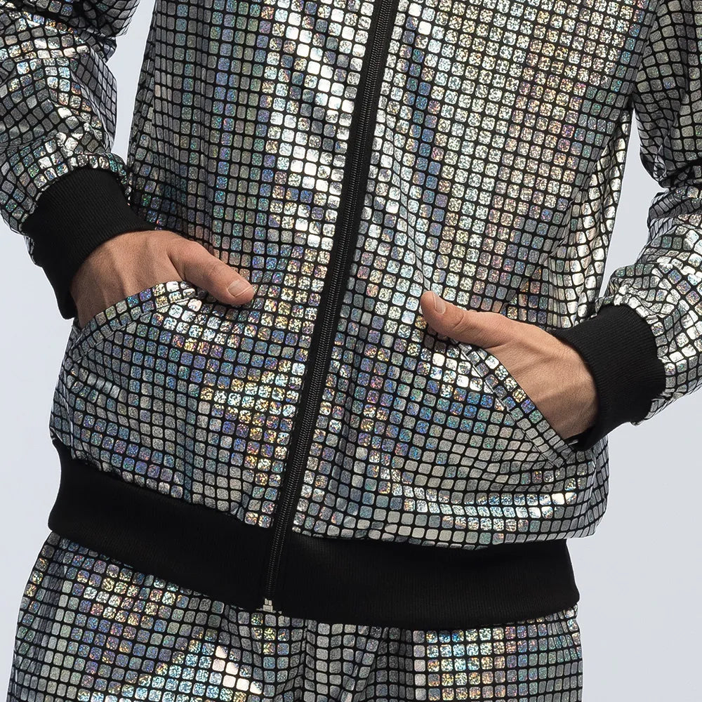 Träningsoverall, disco diamond silver