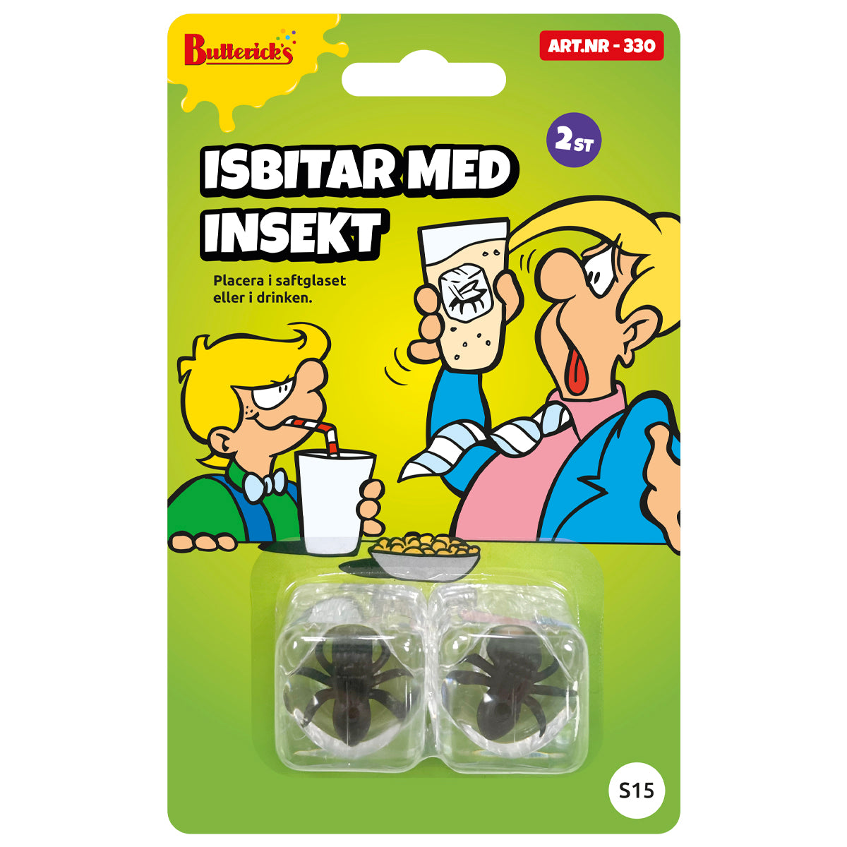 Isbitar med insekt