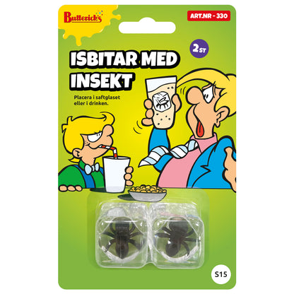 Isbitar med insekt