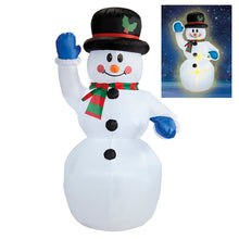 Uppblåsbar props, snögubbe 150 cm