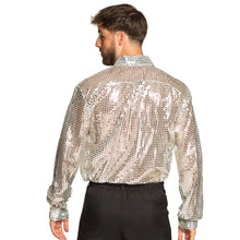 Discoskjorta, silver M