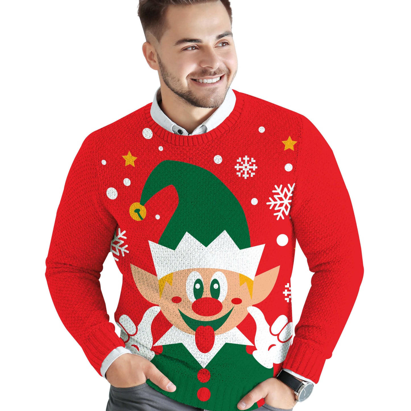 Jultröja, elf christmas M