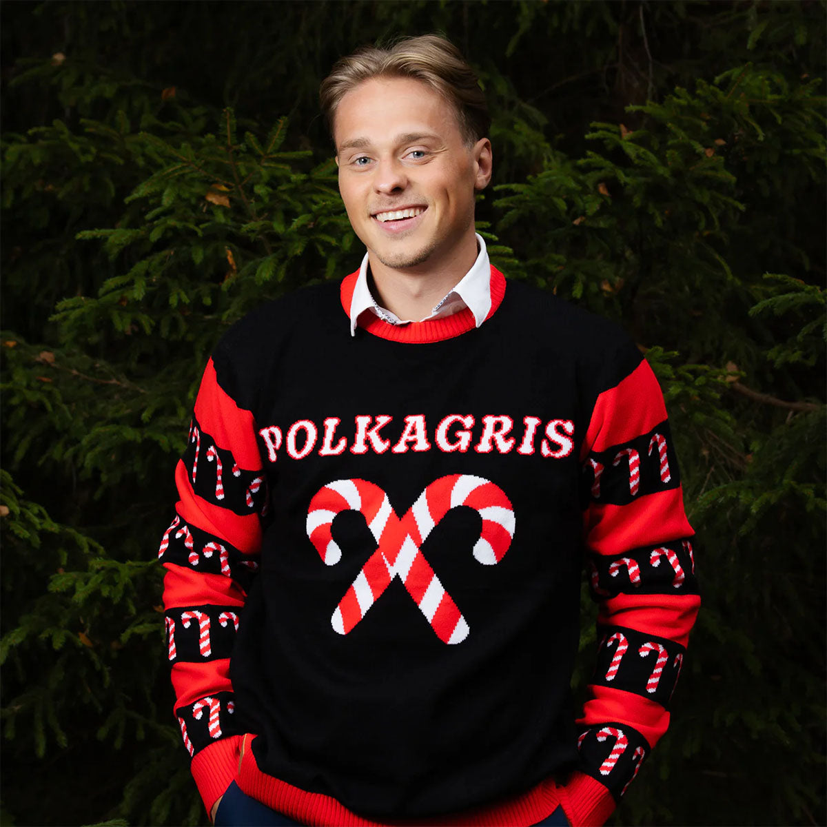Jultröja Polkagris