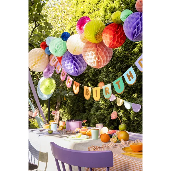 Girlang, happy birthday mix 163x12 cm