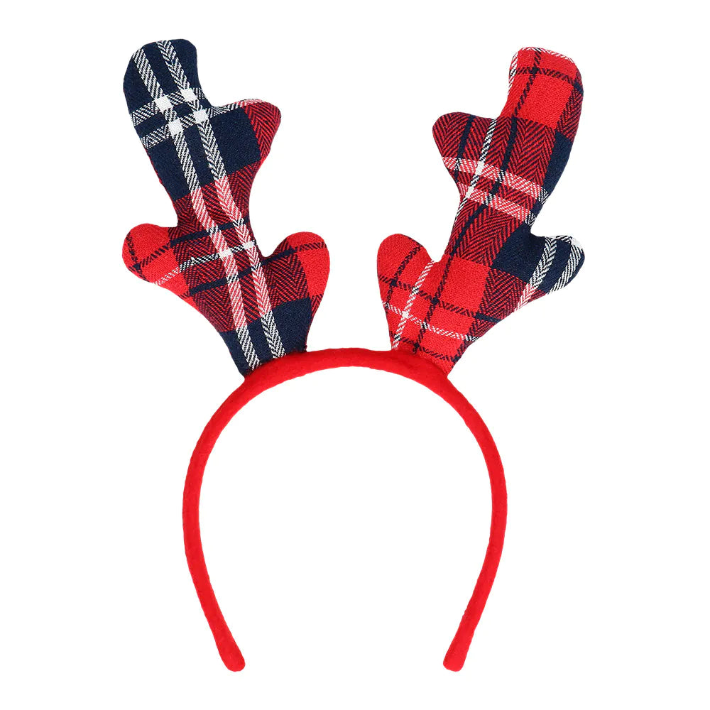 Juldiadem, tartan reindeer