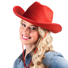 Cowboyhatt, rodeo röd